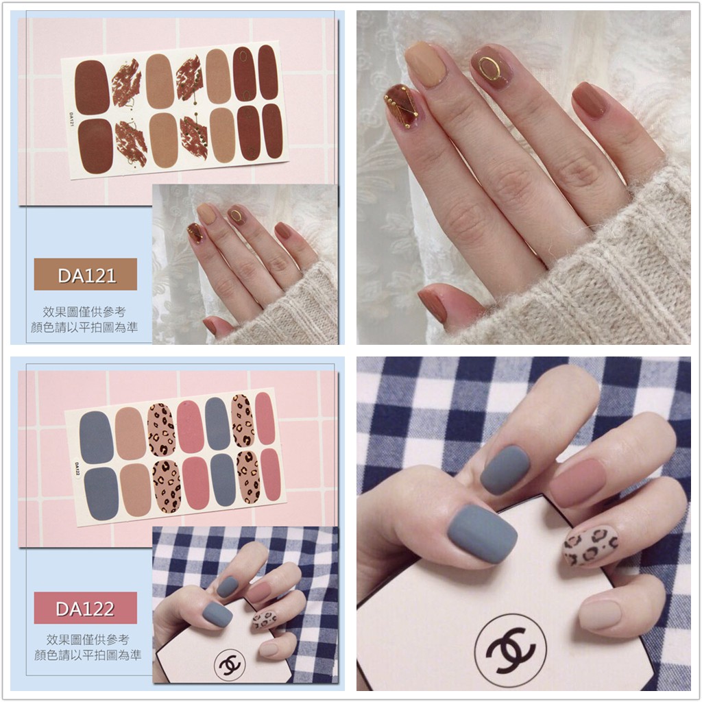 &lt;Jjoygirl&gt;DA Nail sticker motif / sticker kuku / stiker kuku / nail stiker glitter / stripes design