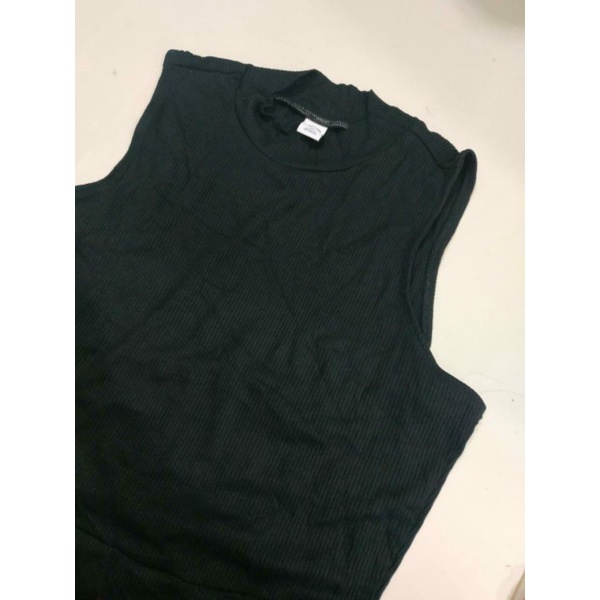 Old ny mock neck ribbed swing dress