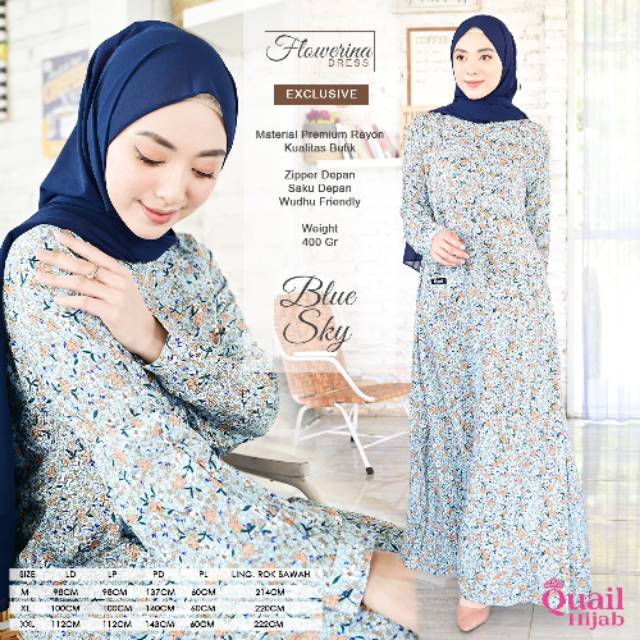 FLOWERINA DRESS QUAIL