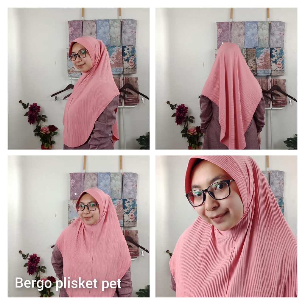 HIJAB SEGITIGA PET JERSY PLISKET MALAY//SEGITIGA MALAY PLISKET//KERUDUNG PLISKET MALAY SEGITIGA
