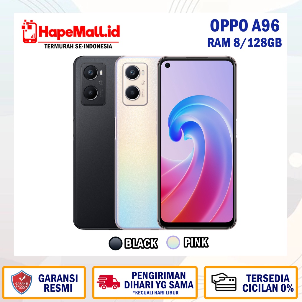 OPPO A96 8GB/256GB Garansi Resmi 1 Tahun Termurah