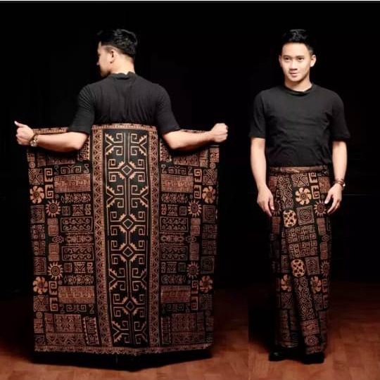 Sarung Batik Pria Motif Kalimantan Bahan Katun Adem