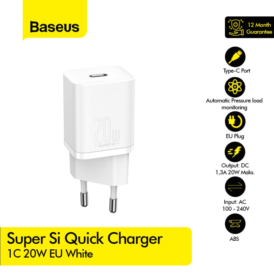 BASEUS Super Si Quick Charger 1C 20W EU