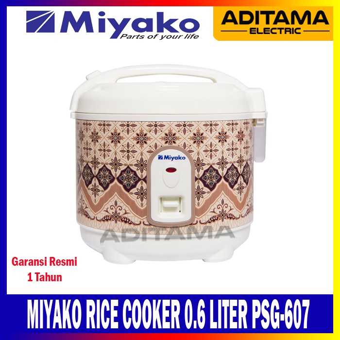 MIYAKO RICE COOKER MINI 0.6 LITER PSG-607/ MAGIC COM MIYAKO PSG607