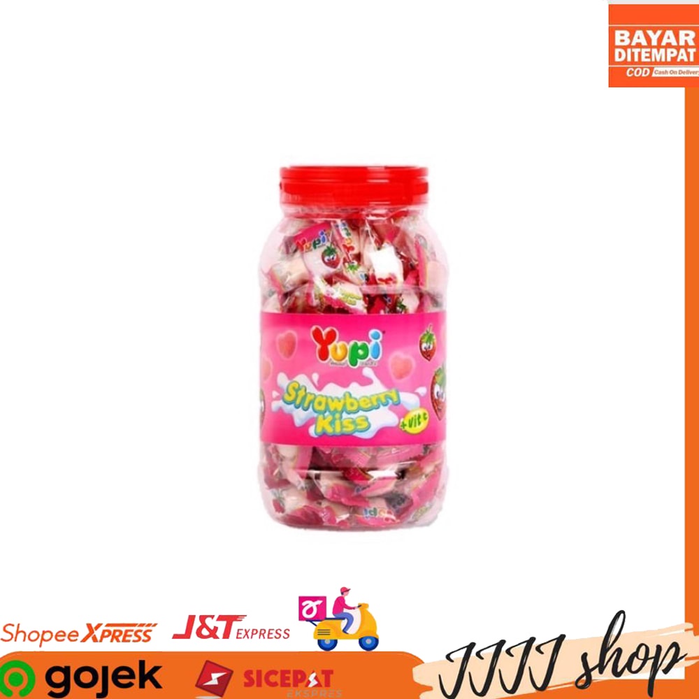 

Permen Yupi Strawberry Kiss Toples Berat 300gr