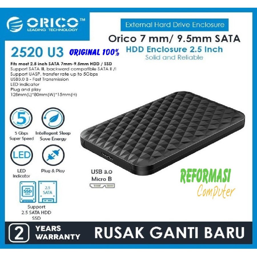 ORICO HDD SSD Casing / Enclosure 2.5&quot; - 2520U3