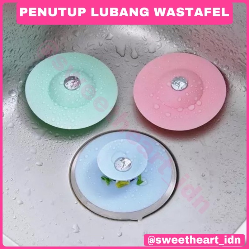 tutup wastafel / Penutup Lubang Wastafel &amp; Toilet Silikon Serbaguna