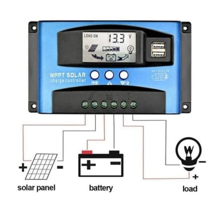 Solar Charger Controller Mppt 50A 12V 24V Panel Surya Mppt 50A