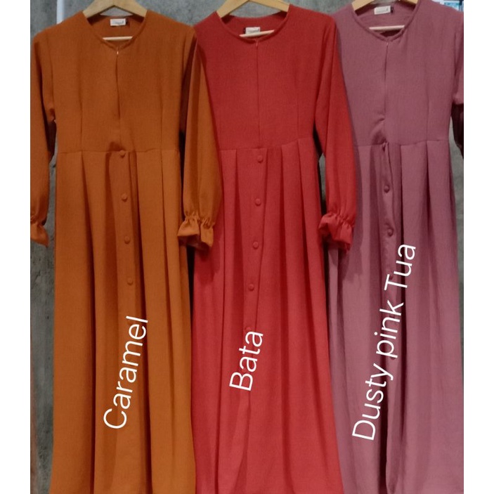 Azima Dress // Gamis terbaru Crinkle size M L XL-2