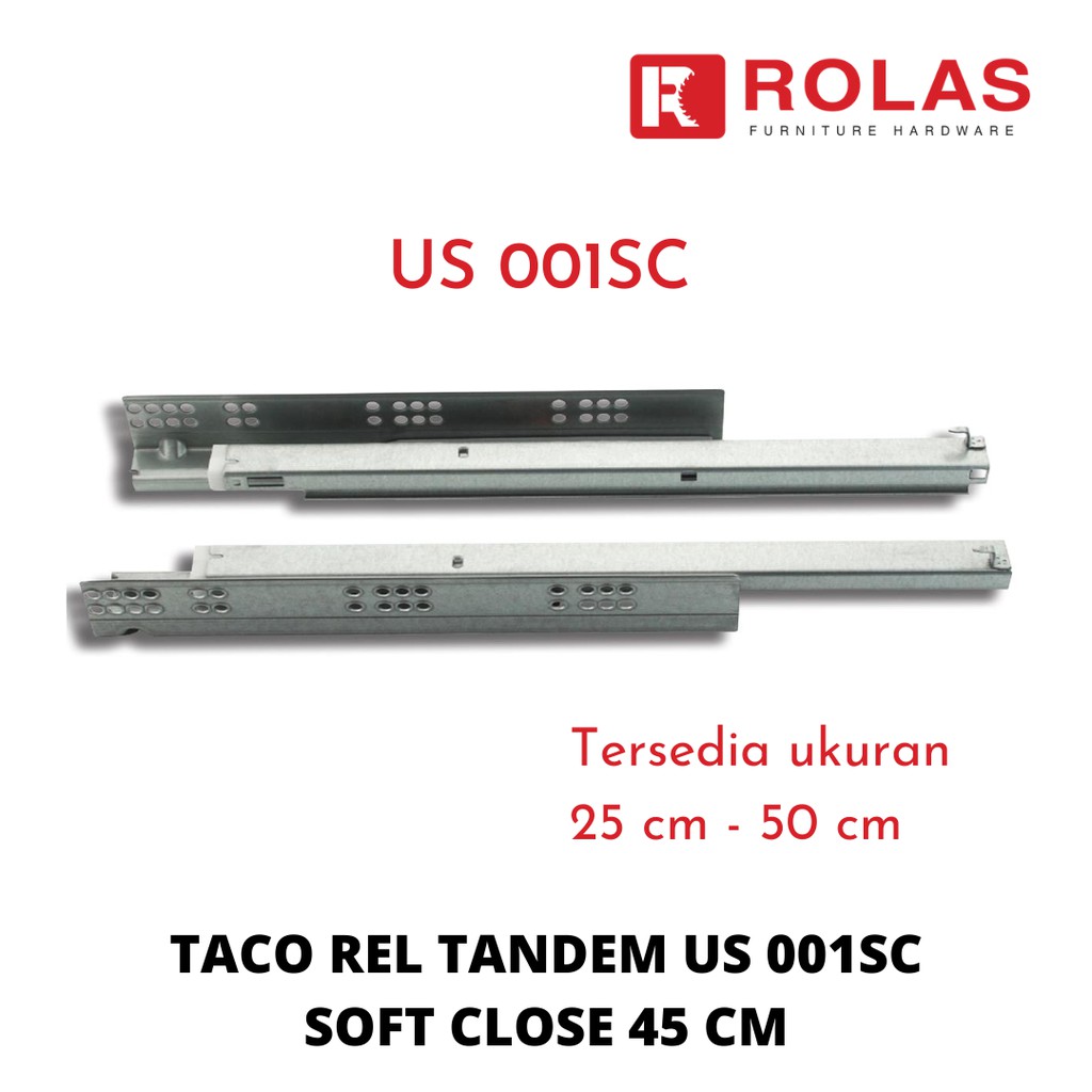 REL TANDEM 45 CM TACO / REL TANDEM TACO US 001SC SOFT CLOSE / REL TACO US 001 SC / REL 45CM