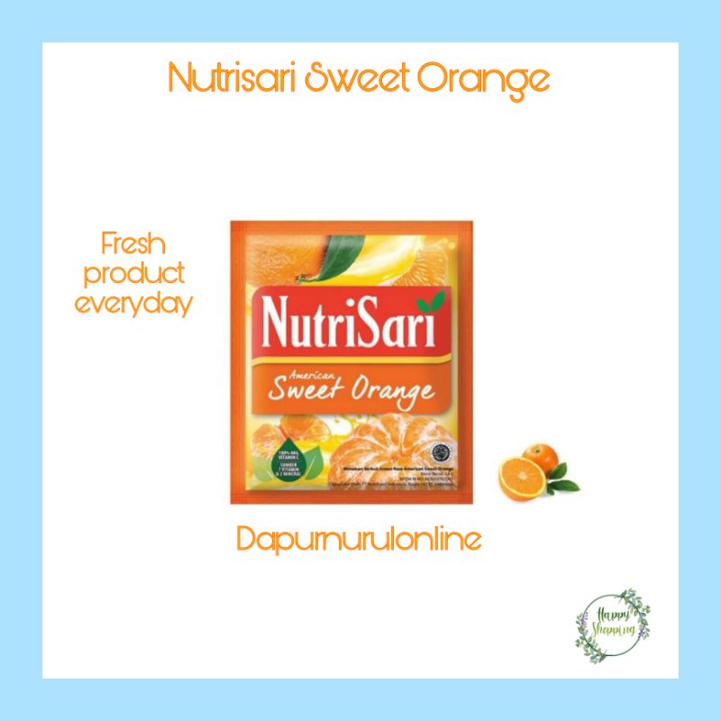 

Nutrisari Sweet Orange 1 renceng