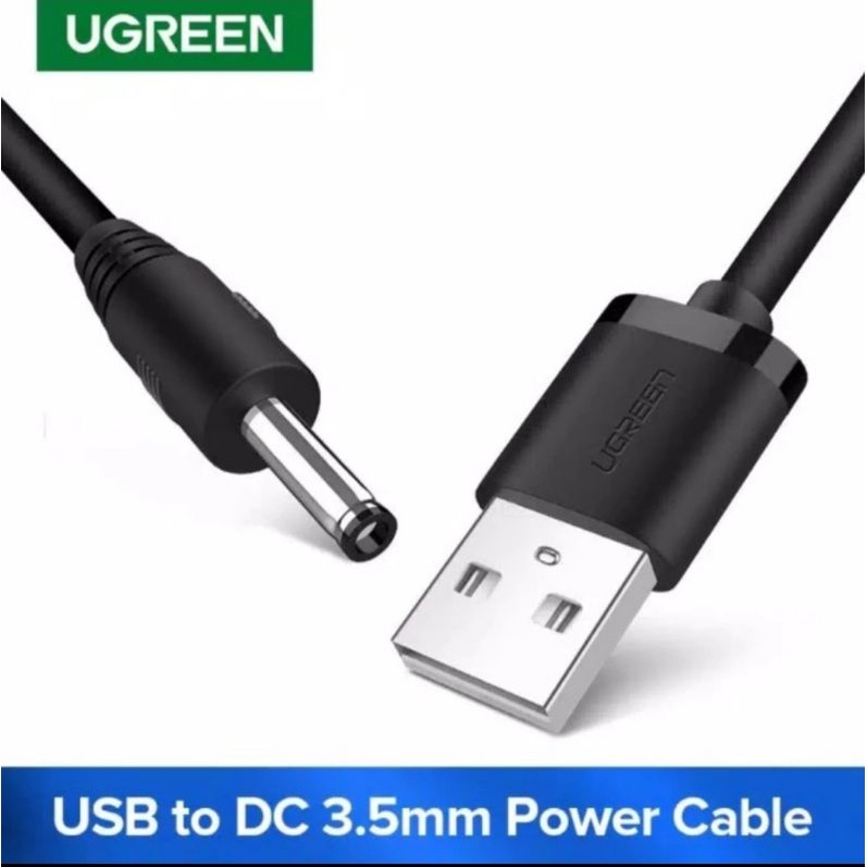 Ugreen Kabel Power Adapter Usb to Dc 3.5mm 5 V Panjang 100cm Original