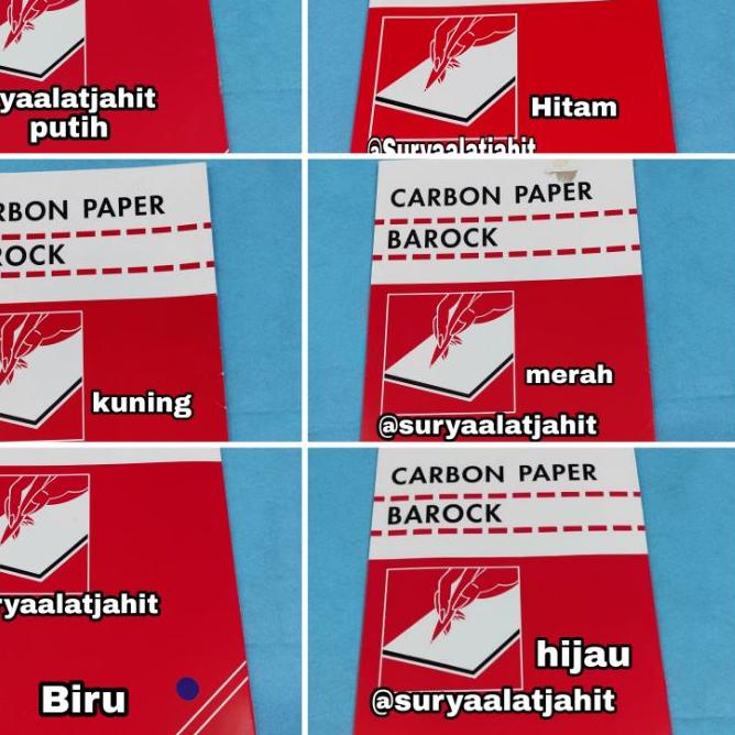 

[⚡uper Kejutan]Karbon Paper jahit Barock (1Pak@+/-50 lembar) =rp.24.000/1pak
