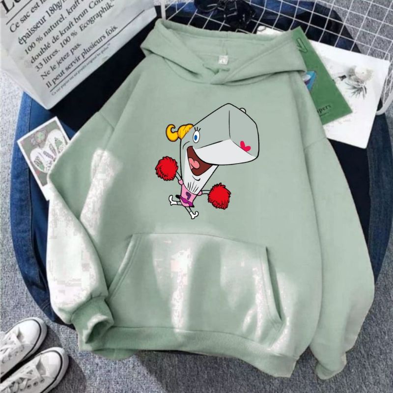 SWEATER HOODIE SPONGEBOB FLEECE