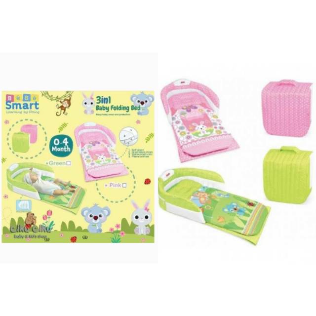 sd 3in1 Baby Folding Bed bebe smart, tempat tidur lipat praktis untuk traveling