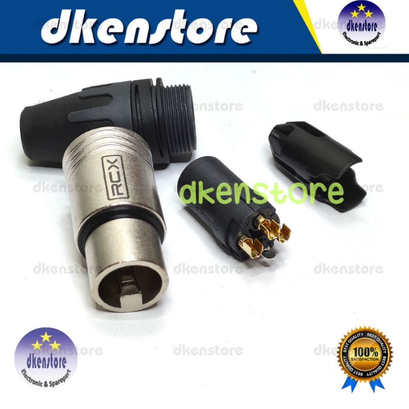 Jek Canon XLR RCX Female Jek konektor mic Cewek