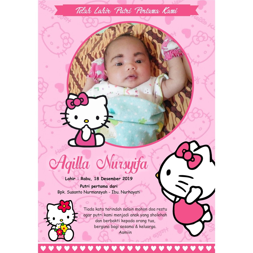 Contoh Pamflet Aqiqah - contoh kartu ucapan