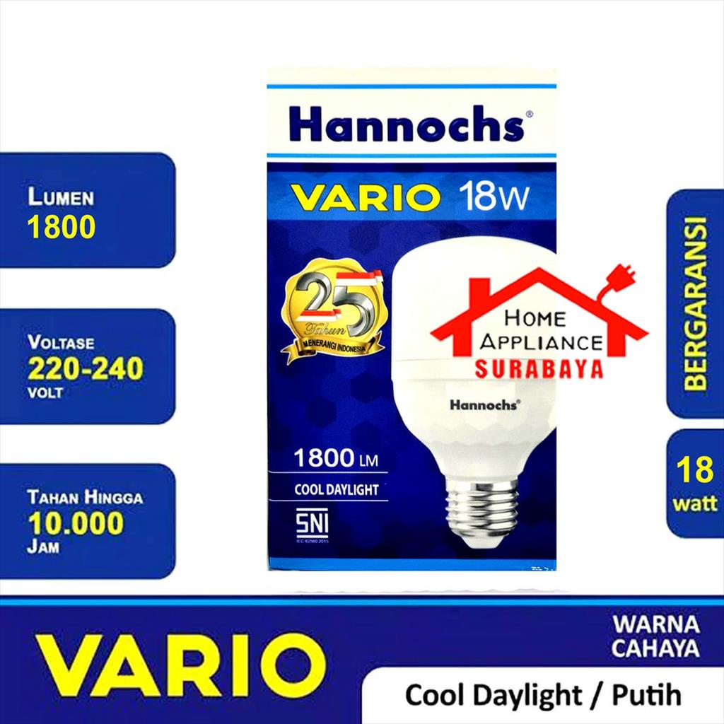 Lampu Kapsul - Capsule Bohlam LED Hannochs VARIO 18W 18 Watt 6500K Cahaya Putih