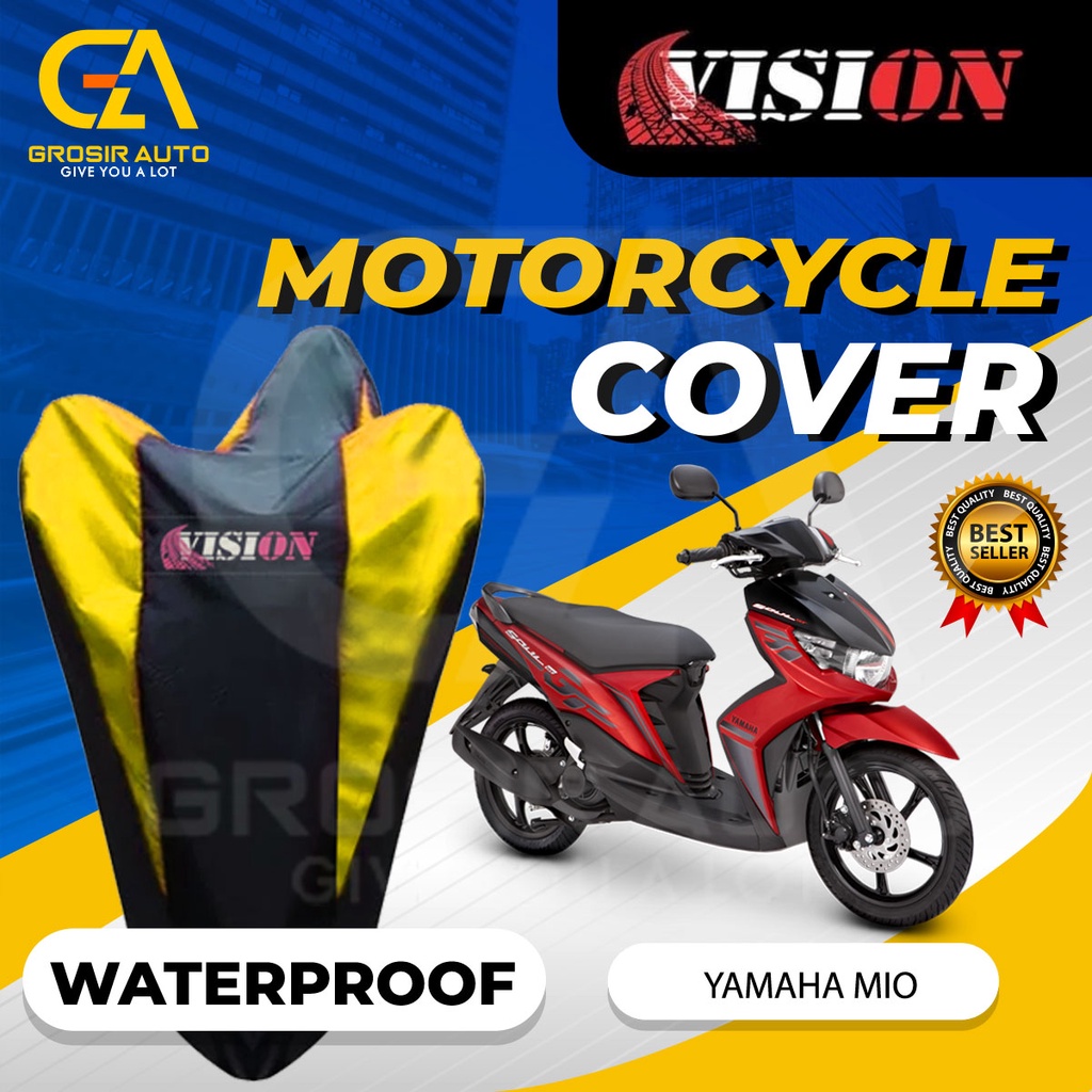 Sarung Motor MIO SOUL Antiair Vision / Cover Selimut Penutup Sarung Mantel Motor Vision