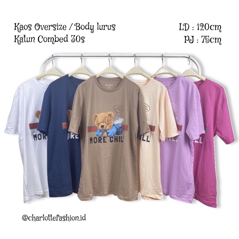 CH02 - Oversize bear/ Ryuka Gucc*i Bear - Kaos oversize