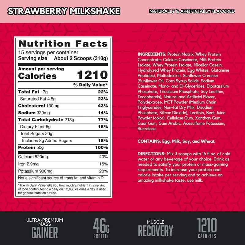 BSN True-Mass 1200 Protein Mass Gainer - Vanilla Ice Cream ( 10lbs)