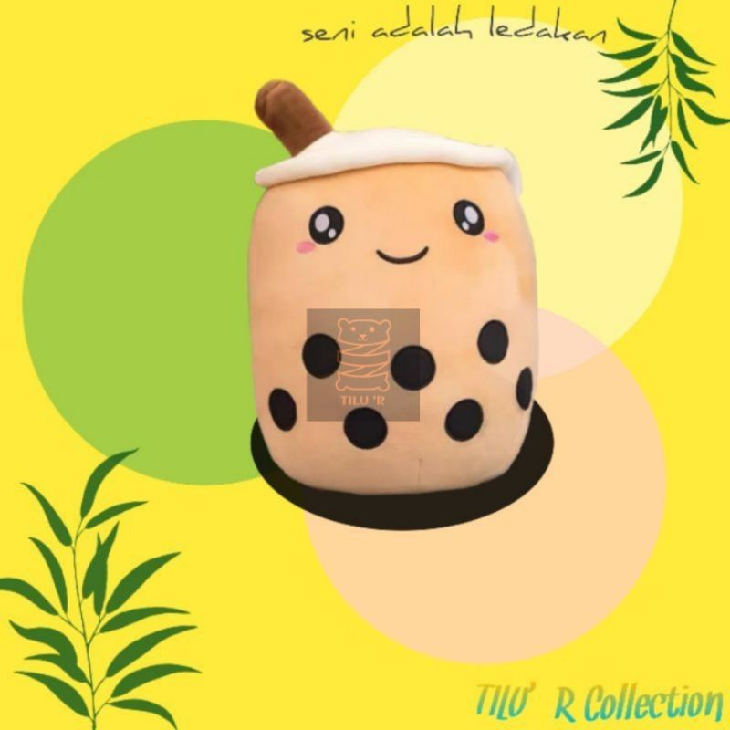 Boneka Boba Bantal Guling Boba Uk L 30Cm Mainan Anak Lucu Viral Velboa Murah