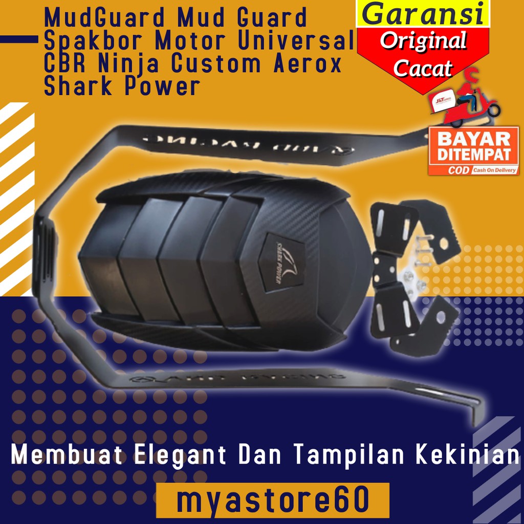 MudGuard Mud Guard Spakbor Motor Universal Shark Power