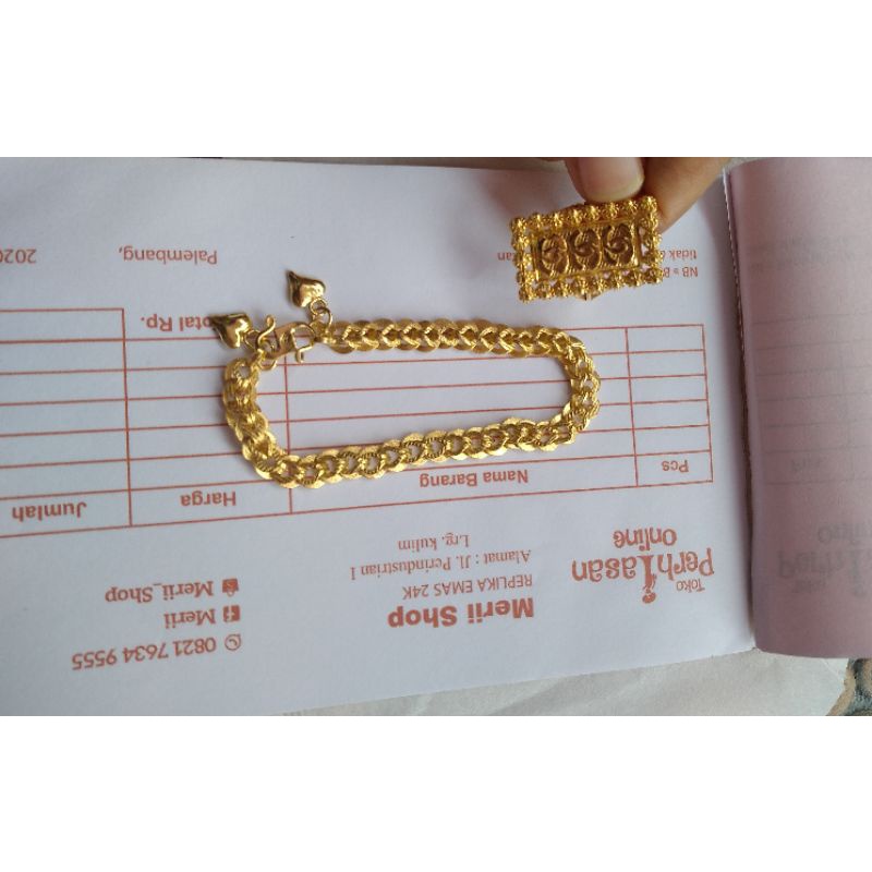 Gelang Lapis emas 24Karat