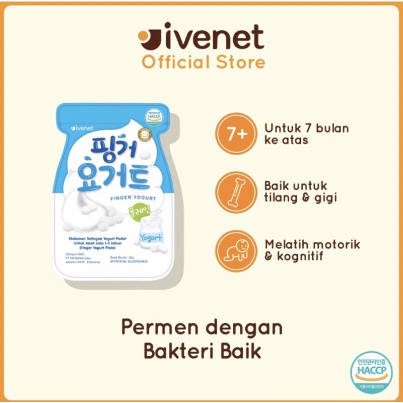 Ivenet Finger Yogurt 20gr | Snack Cemilan Sehat Anak