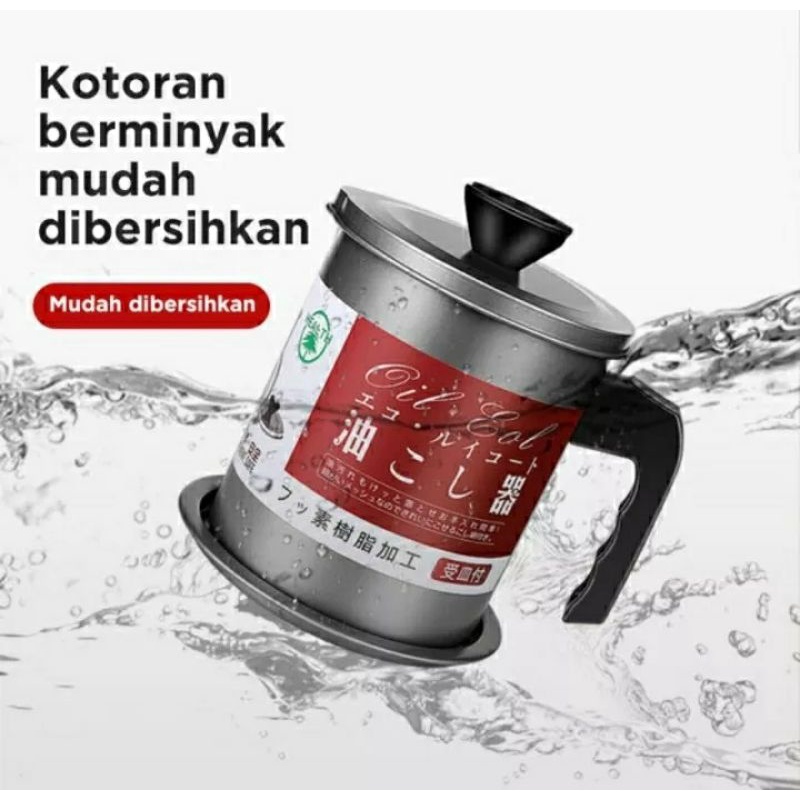 Oil Pot 1,7 Liter Dan 1,4 Liter Saringan Minyak Goreng