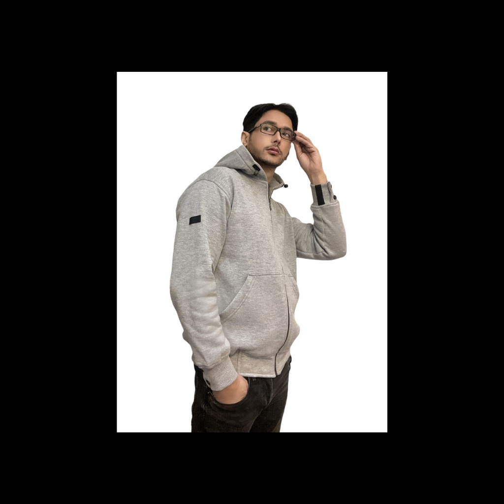 Jaket Abu Misty stripe Biru