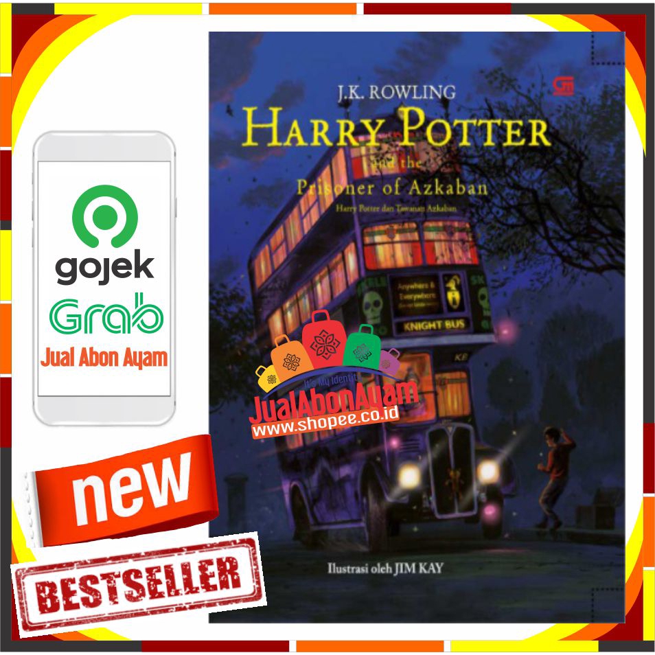 NOVEL HARRY POTTER AND THE PRISONER OF AZKABAN (HARRY POTTER DAN TAWANAN AZKABAN) - EDISI ILUSTRASI