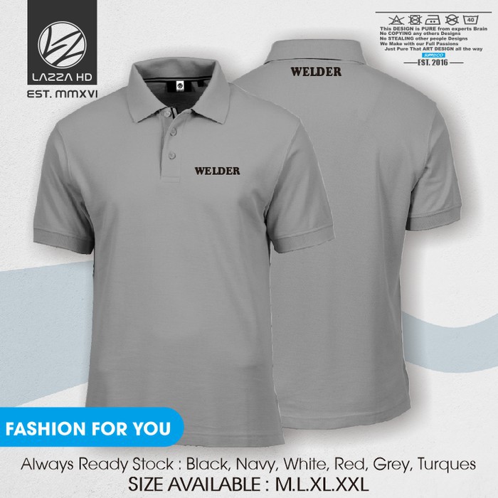 Poloshirt Polo Kaos Kerah welder Logo Terlaris -kharmen