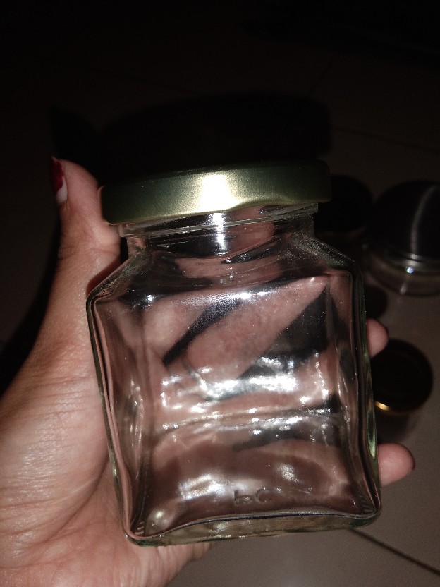 Michigan Glass Jar | Toples Bumbu Sambal | Jar Kaca Tutup Stainless