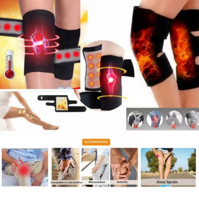 ALAT TERAPI LUTUT SABUK PEMANAS LUTUT KNEE PAD MAGNETIC THERAPY DEKER LUTUT