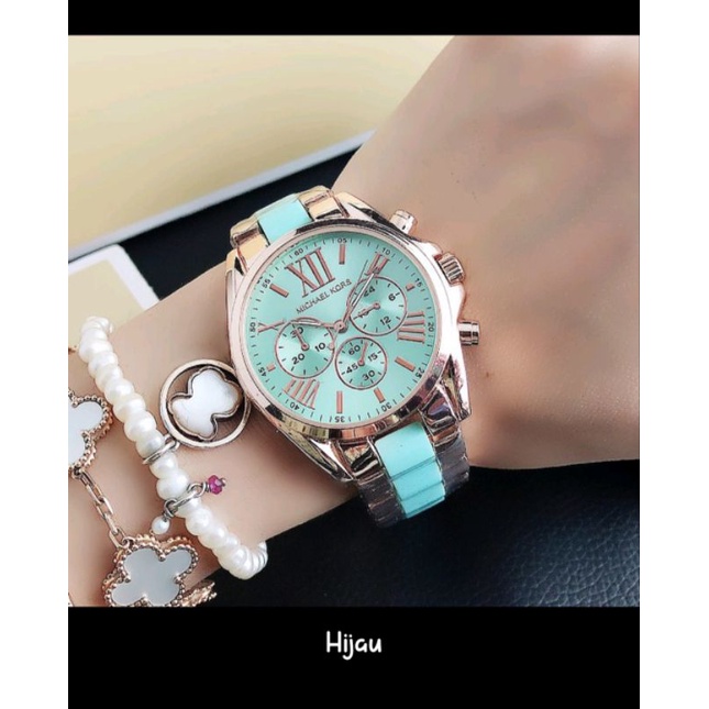 MK MICHAEL KORS dengan STRAP KRAMIK WOMAN CERAMICS WATCH
