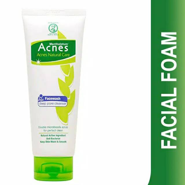 ACNES NATURAL CARE DEEP PORE CLEANSER 100 GRAM PEMBERSIH WAJAH