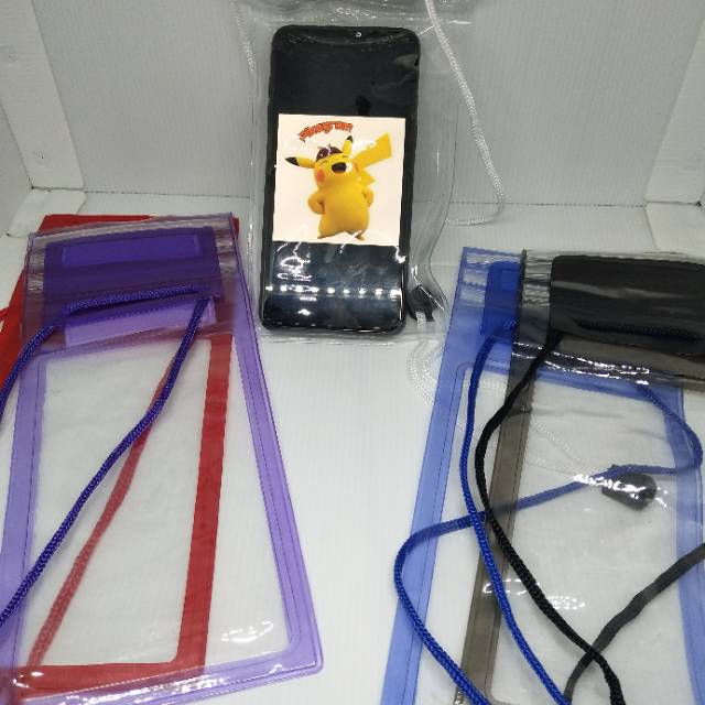 waterproof case hp polos karakter XL sarung anti air smartphone universal water resist