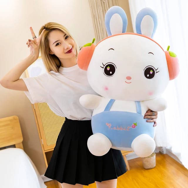 BONEKA KELINCI RABBIT CARROT JUMPSUIT UKURAN 40 cm