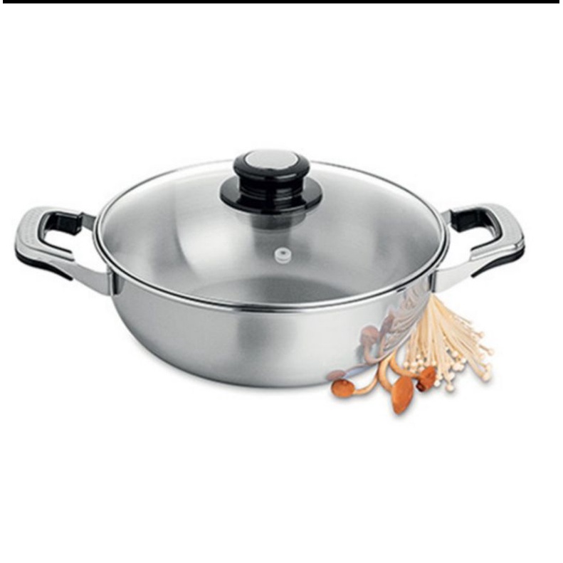 Zebra Panci Shabu Shabu Tanpa Sekat 26 cm 143004