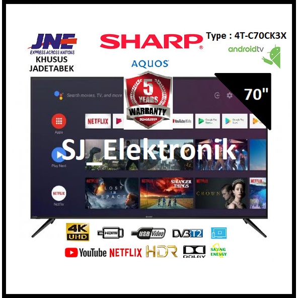 Jual Led Tv Sharp Inch T C Ck X Ck Android Uhd K Tv Ck X