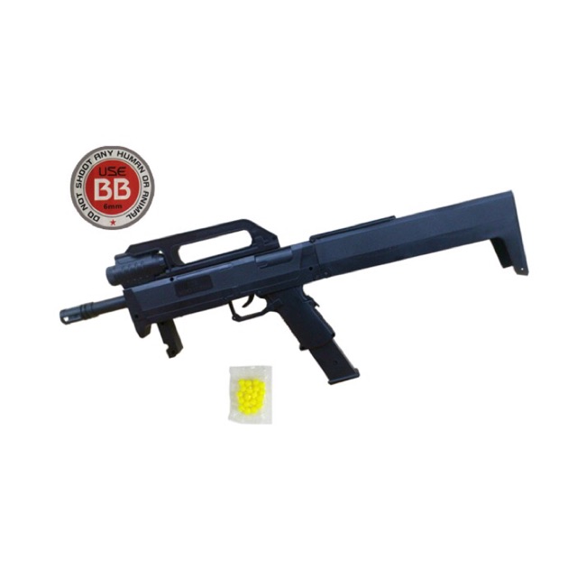 Mainan Plastik Kokang Spring ASG MP3 Lipat - Magpul FMG 9