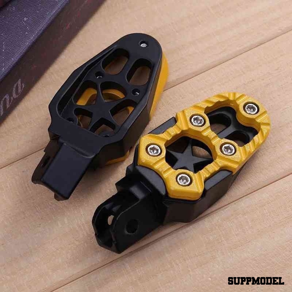 Spm 2pcs / Set Pedal Kaki Motor Off-Road Universal Bahan Metal Ukuran 8mm