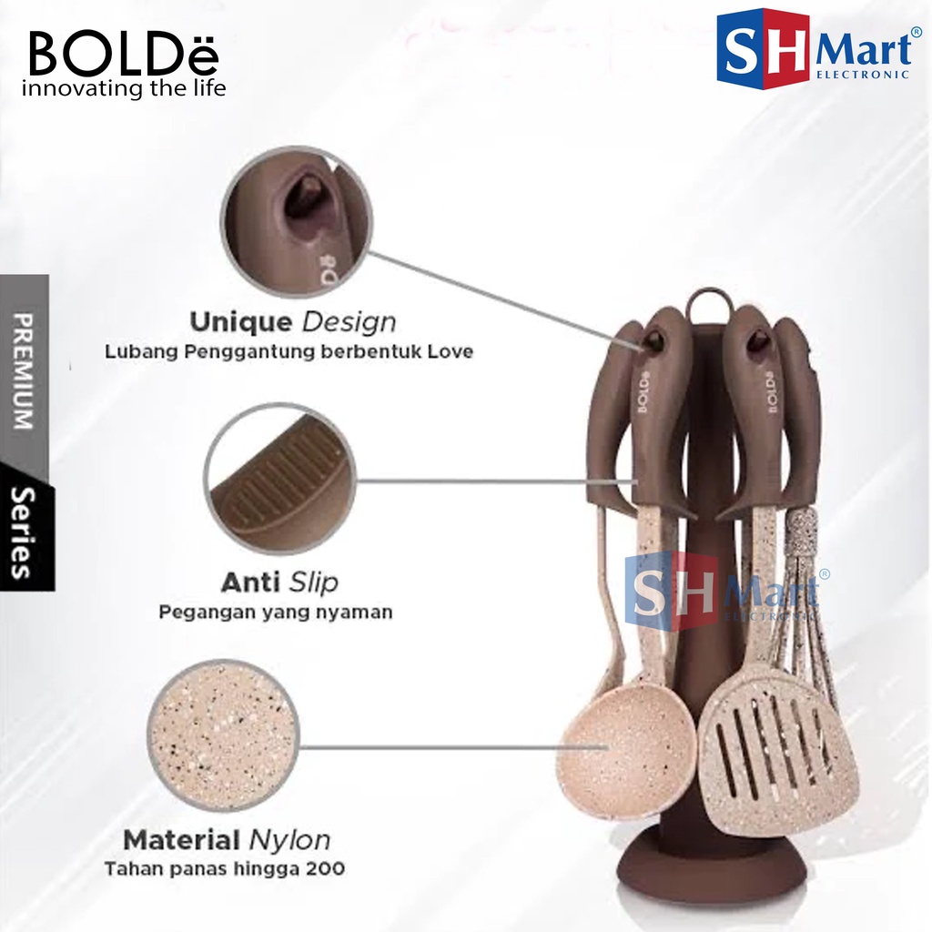 BOLDE SPATULA ALAT MASAK SUPER UTENSILE SUTIL SODET FOOD GRADE (MEDAN)