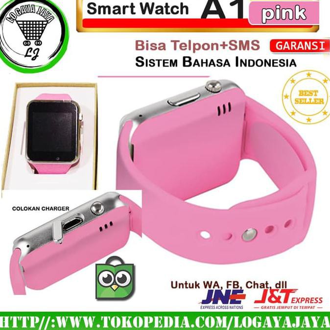 BARU JAM WANITA FASHION■ JAM TANGAN CASUAL WANITA SMART WATCH A1 U10 ORIGINAL PINK PING HP ORI