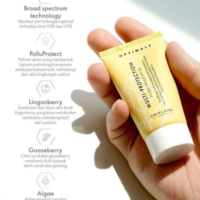 0ptimals Multi-Protection UV Day Shield SPF50//0ptimals Exfoliating Face Scrub