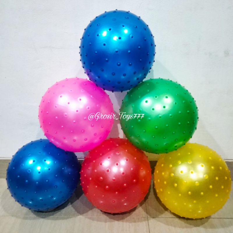 (SNI) Bola Duri 30 CM / Mainan Bola Karet Duri