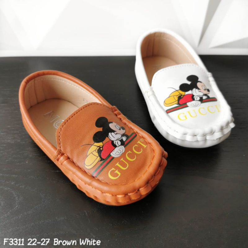 sepatu gucci Mickey anak cowo & anak cewe import sz 22 sd 27
