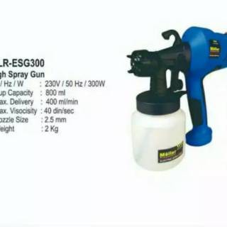 Spray Gun Mollar ESG 300 kompresor alat  cat  listrik pakai 