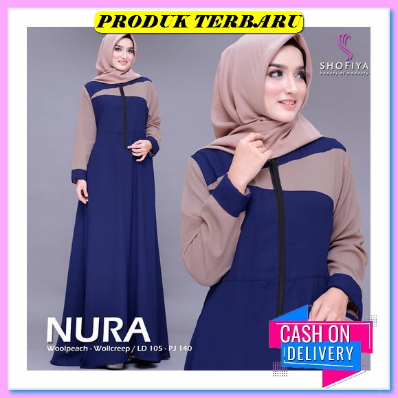 Baju Gamis Wanita Terbaru Awira Maxi Rompi Dress Muslimah Fashion Muslim Wanita Model Terbaru Lebara